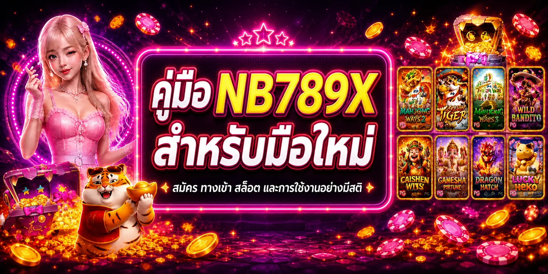 NB789X คู่มือมือใหม่ | สมัคร ทางเข้า และเล่นสล็อต